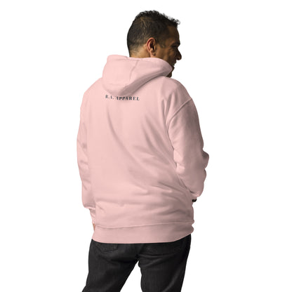 Image 36 of Military Green Twin Signal Hoodie - Left Placement, size XL, with Gemini artwork visible in back view.