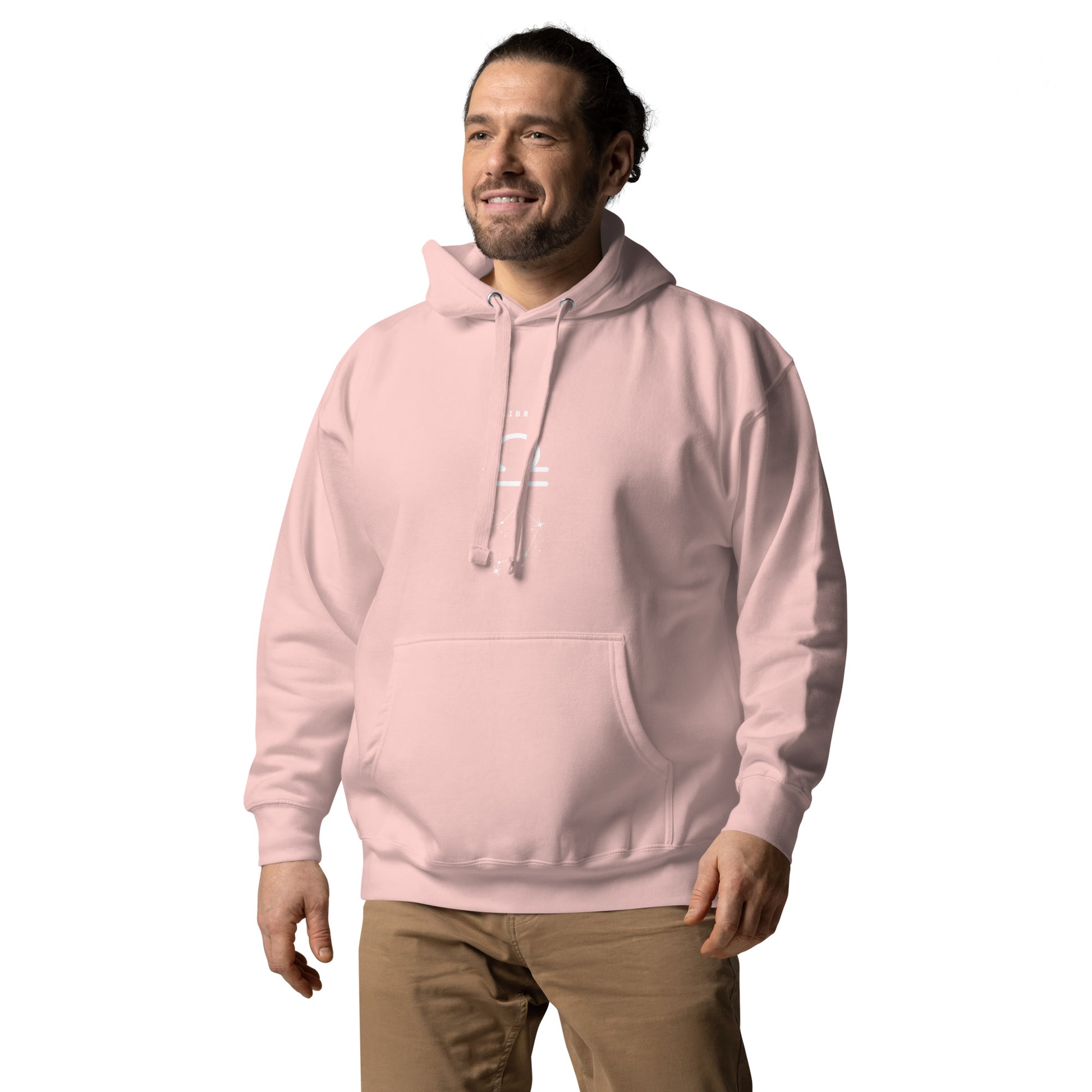 Balance Court Hoodie - Left Placement by R.A. Apparel, image 53, front view, left-side angle, Khaki, size S, left placement.