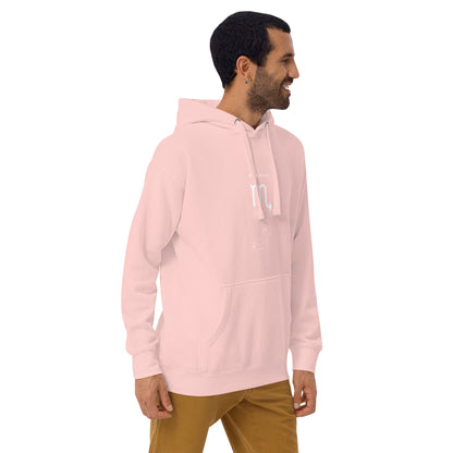 Sabletide Hoodie - Left Placement image 71 in Team Gold, size S, showing front view, right-side angle for the Scorpio design.