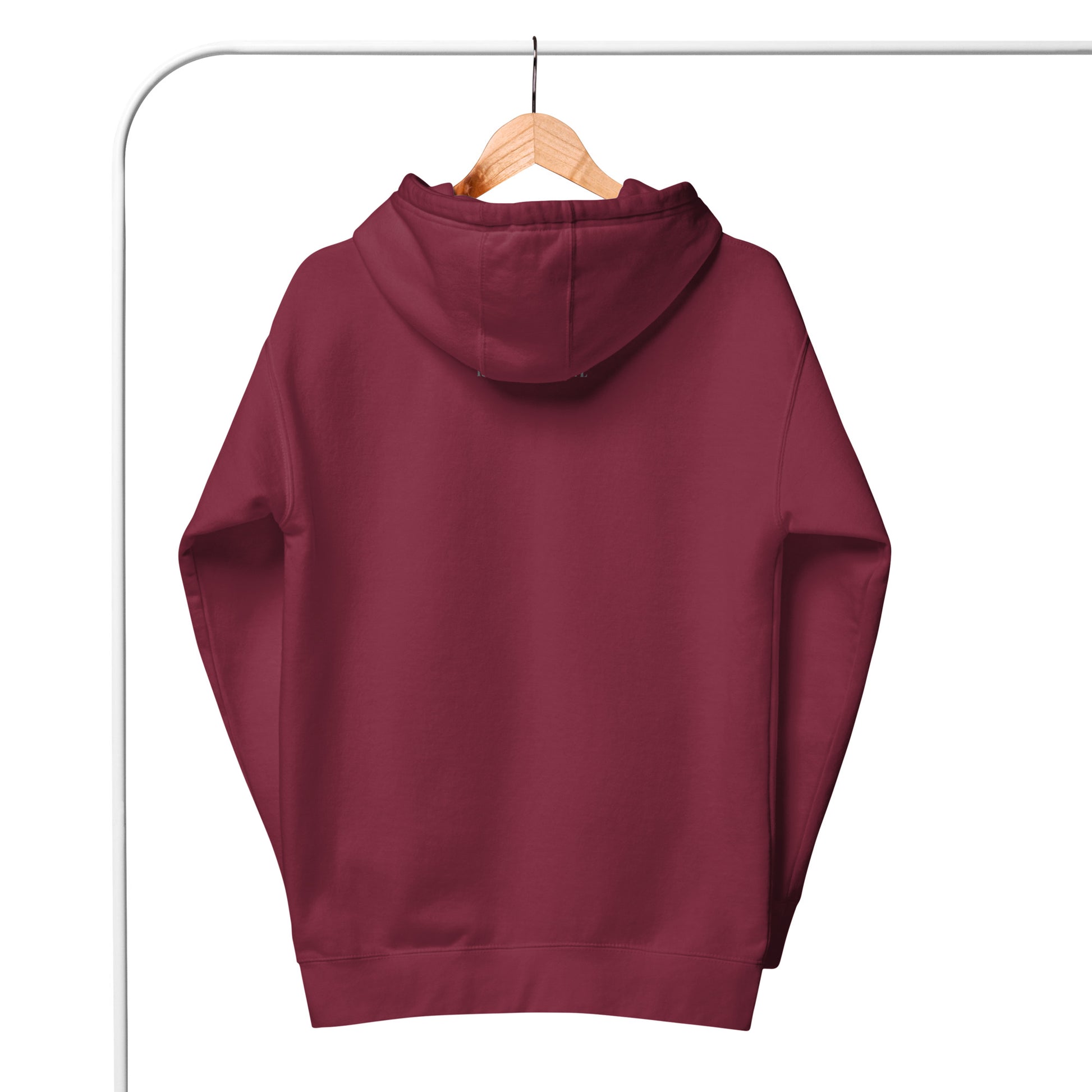 Retry Hoodie - Left Placement by R.A. Apparel, image 8, back view, Navy Blazer, size M, left placement.