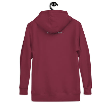 Sweet Minimal Hoodie - Left Placement image 9 in Navy Blazer, size L, showing back view for the Simple and Sweet design.