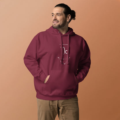 Montaire Hoodie by R.A. Apparel, image 9, front view, Navy Blazer, size XL, design placement.