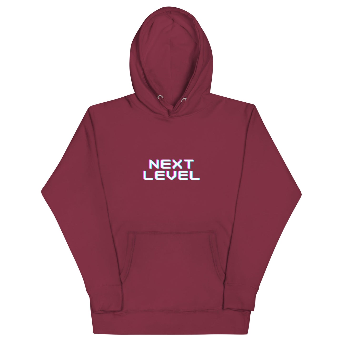 Ascender Hoodie - Left Placement image 3: Black version, size L with front view of the Next Level range.