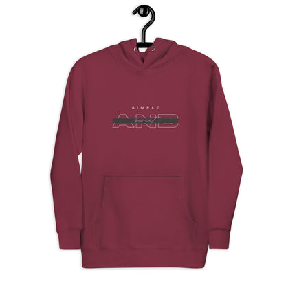Sweet Minimal Hoodie - Left Placement image 7 in Navy Blazer, size S, showing front view for the Simple and Sweet design.