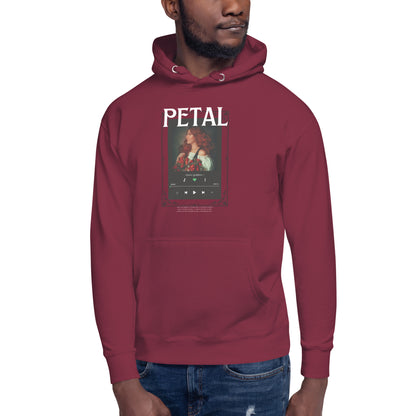 Petaline Hoodie - Left Placement 51 image 7 in Navy Blazer, size S, showing front view for the Petal design.