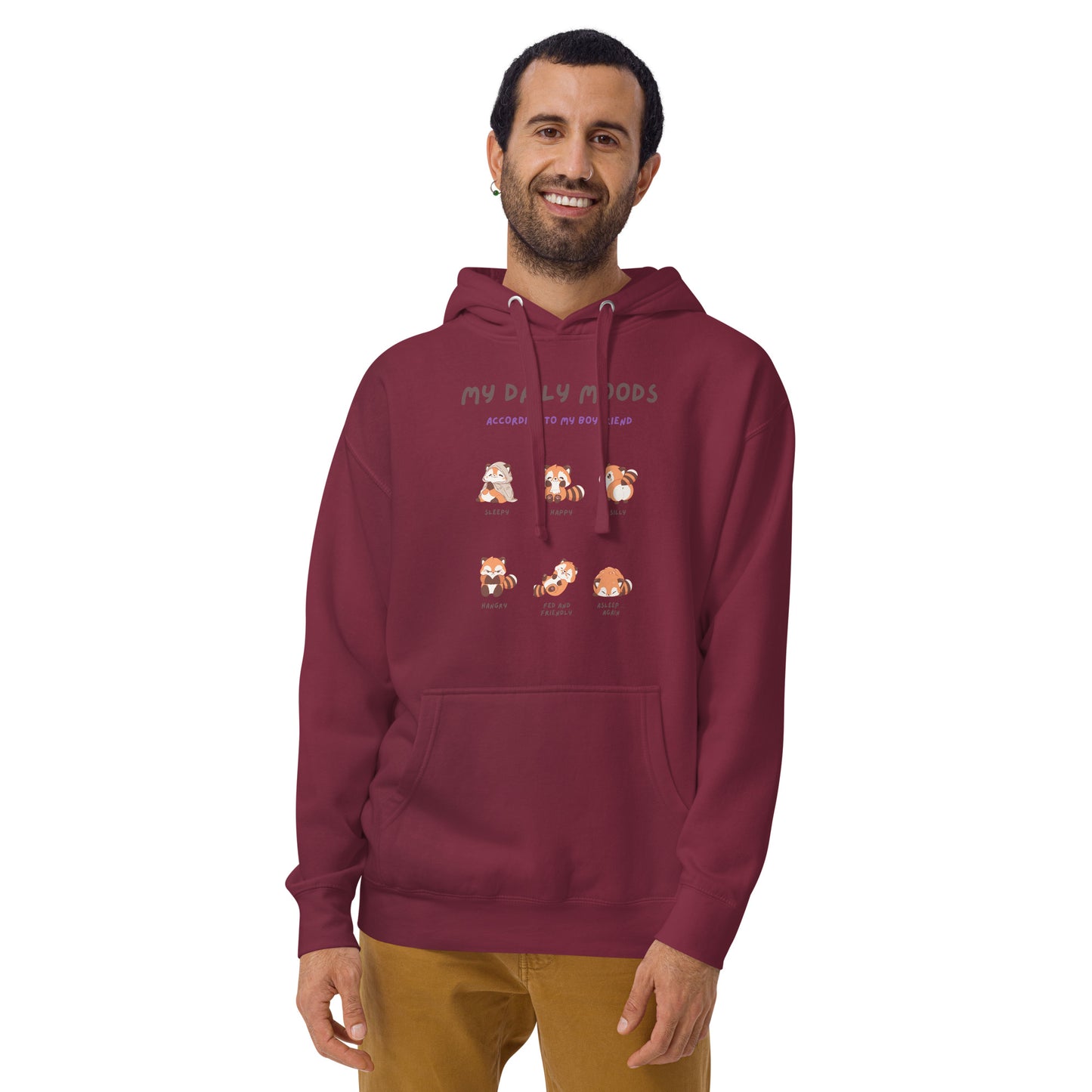 Mood Diary Hoodie - Left Placement product image 17 in Vintage Black, size S, with front view and left placement.