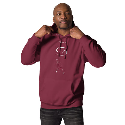 Moonhaven Hoodie image 5: Black version, size 2XL with front view of the Cancer range.