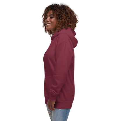 Growthline Hoodie - Left Placement by R.A. Apparel, image 19, front view, left-side angle, Vintage Black, size L, left placement.