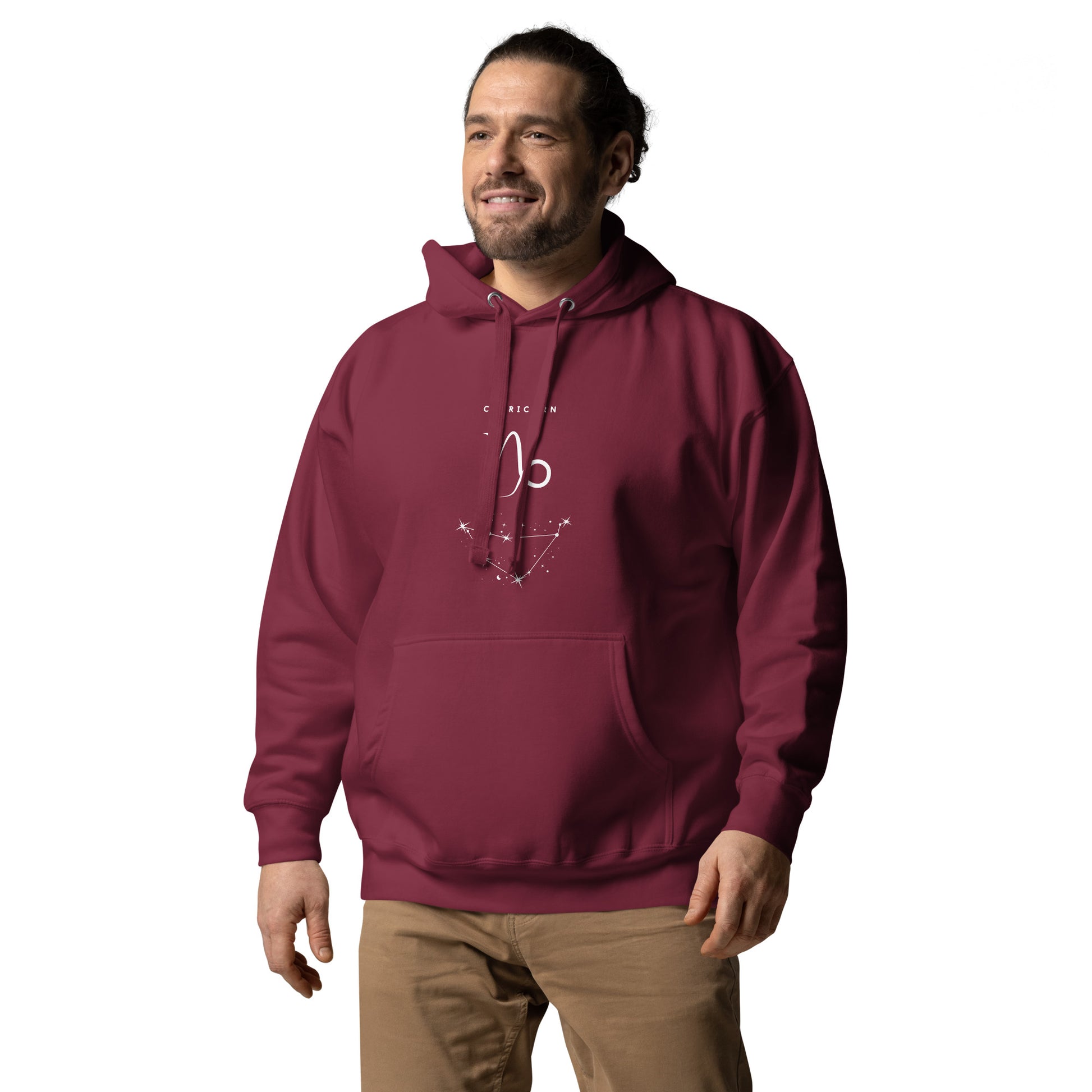 Montaire Hoodie product image 8 in Navy Blazer, size L, with front view, left-side angle and design placement.