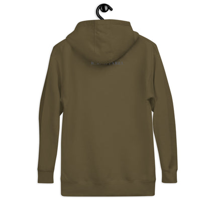 Sweet Minimal Hoodie - Left Placement image 18 in Maroon, size 3XL, showing back view for the Simple and Sweet design.