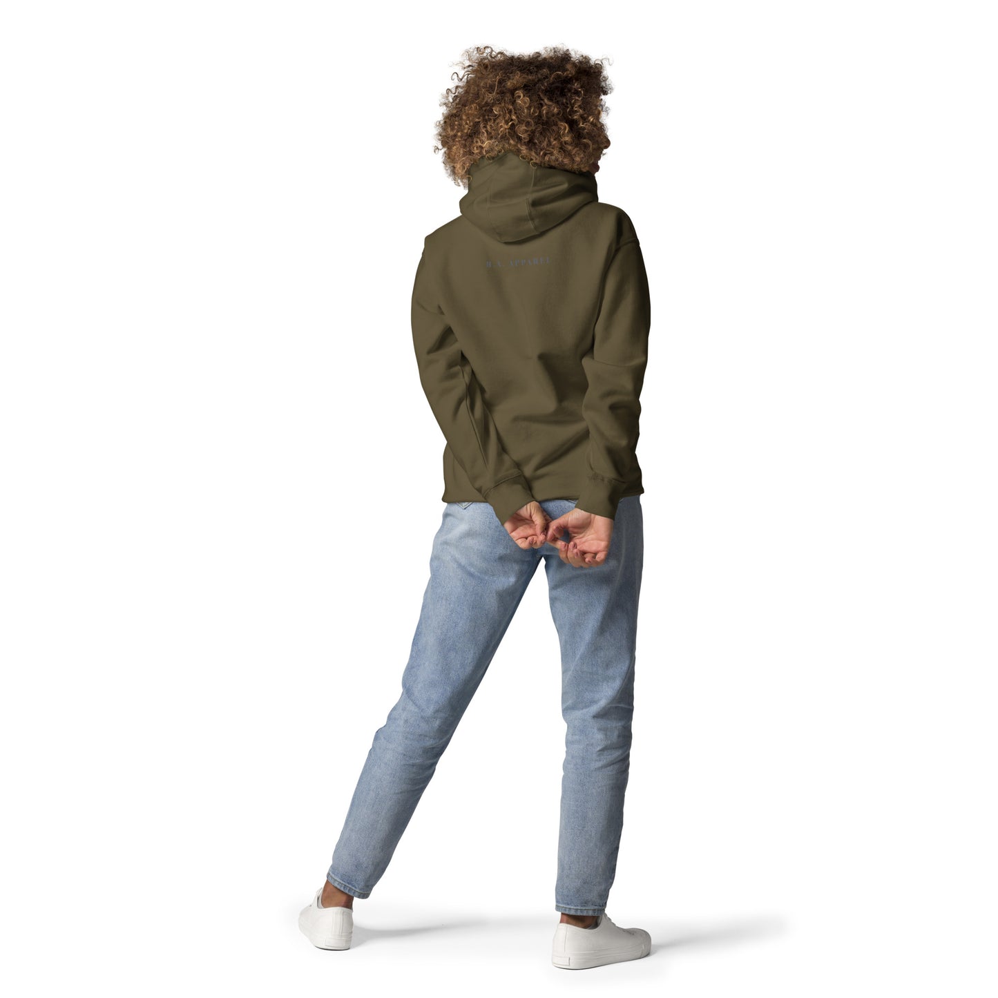 Image 14 of Maroon Petaline Hoodie - Left Placement 52, size M, with Petal artwork visible in back view.