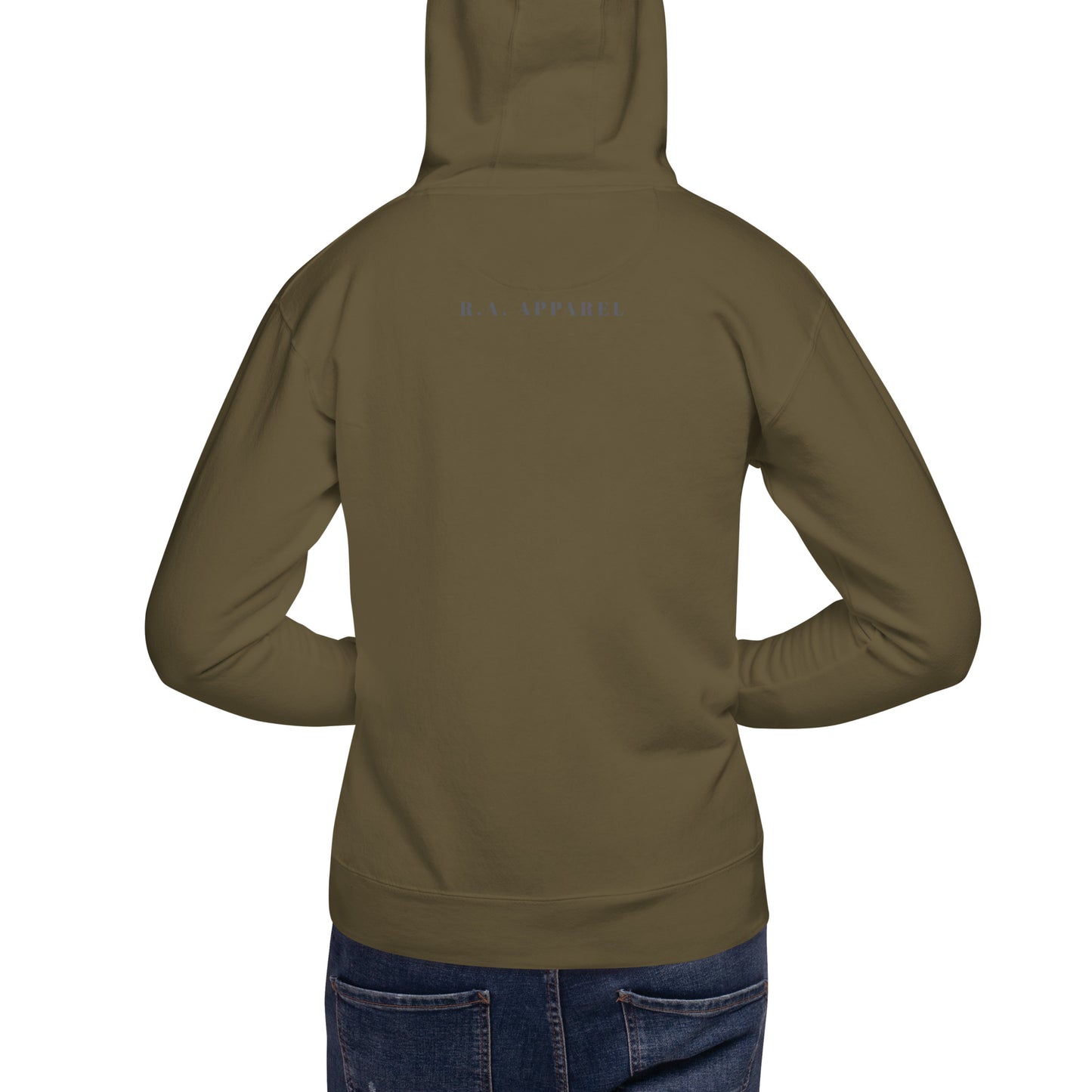 Petaline Hoodie - Left Placement 51 image 14 in Maroon, size M, showing back view for the Petal design.