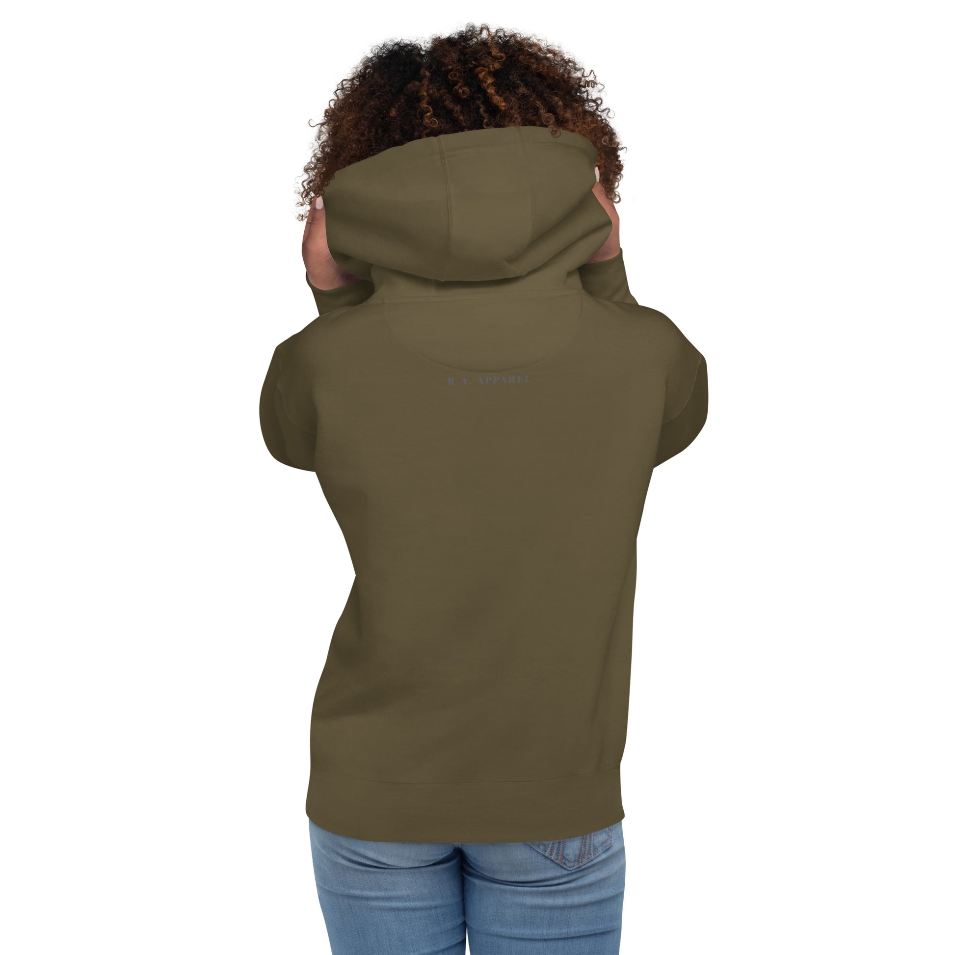 Focusline Hoodie - Left Placement image 16: Maroon version, size XL with back view of the Pure Focus range.