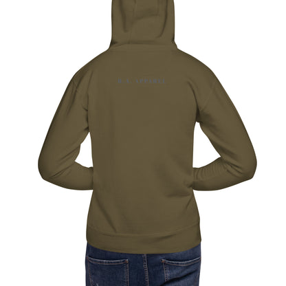 Limitless Hoodie - Left Placement image 12 in Navy Blazer, size 3XL, showing back view for the No Limits design.