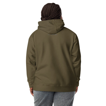 Human Form Hoodie - Left Placement product image 14 in Maroon, size XL, with back view and left placement.