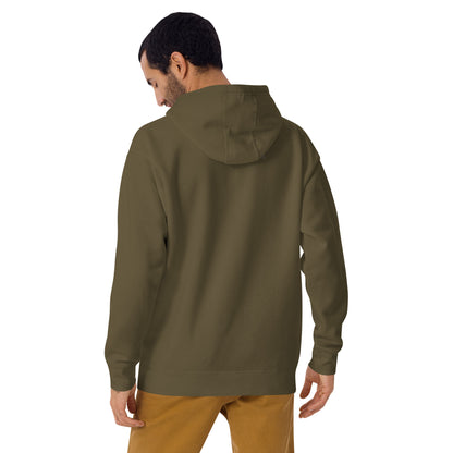 Mood Diary Hoodie - Left Placement image 30 in Forest Green, size M, showing back view for the My Daily Moods design.