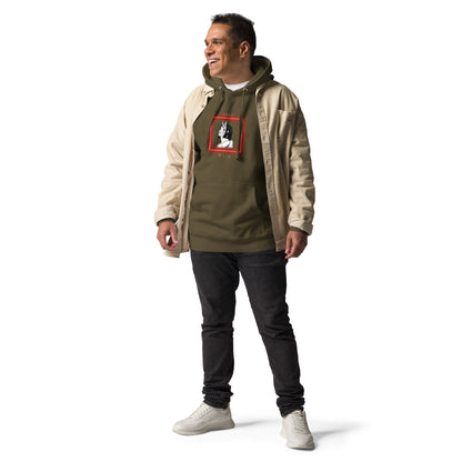 Saiko Hoodie - Left Placement product image 15 in Maroon, size L, with front view and left placement.