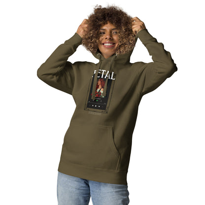 Petaline Hoodie - Left Placement 52 image 13: Maroon version, size S with front view of the Petal range.