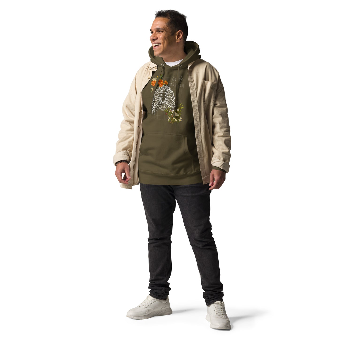 Innerline Hoodie - Left Placement image 11 in Navy Blazer, size 2XL, showing front view for the Look Within design.