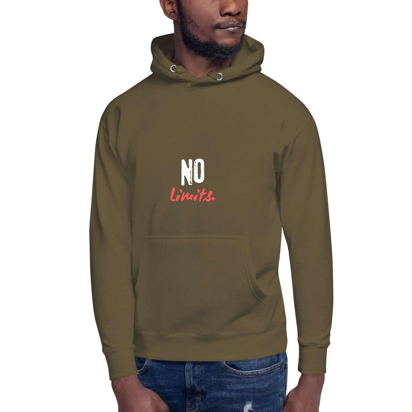 Limitless Hoodie - Left Placement by R.A. Apparel, image 11, front view, Navy Blazer, size 2XL, left placement.