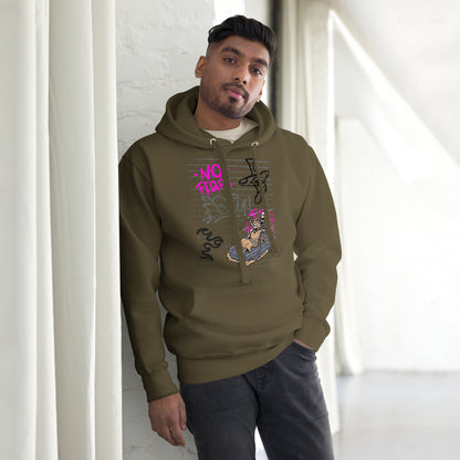 Image 15 of Maroon Fearless Hoodie - Left Placement, size 2XL, with No Fear artwork visible in front view.