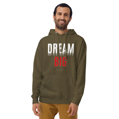 Image 25 of Vintage Black Skyline Dream Hoodie - Left Placement, size 2XL, with Dream Big artwork visible in front view.