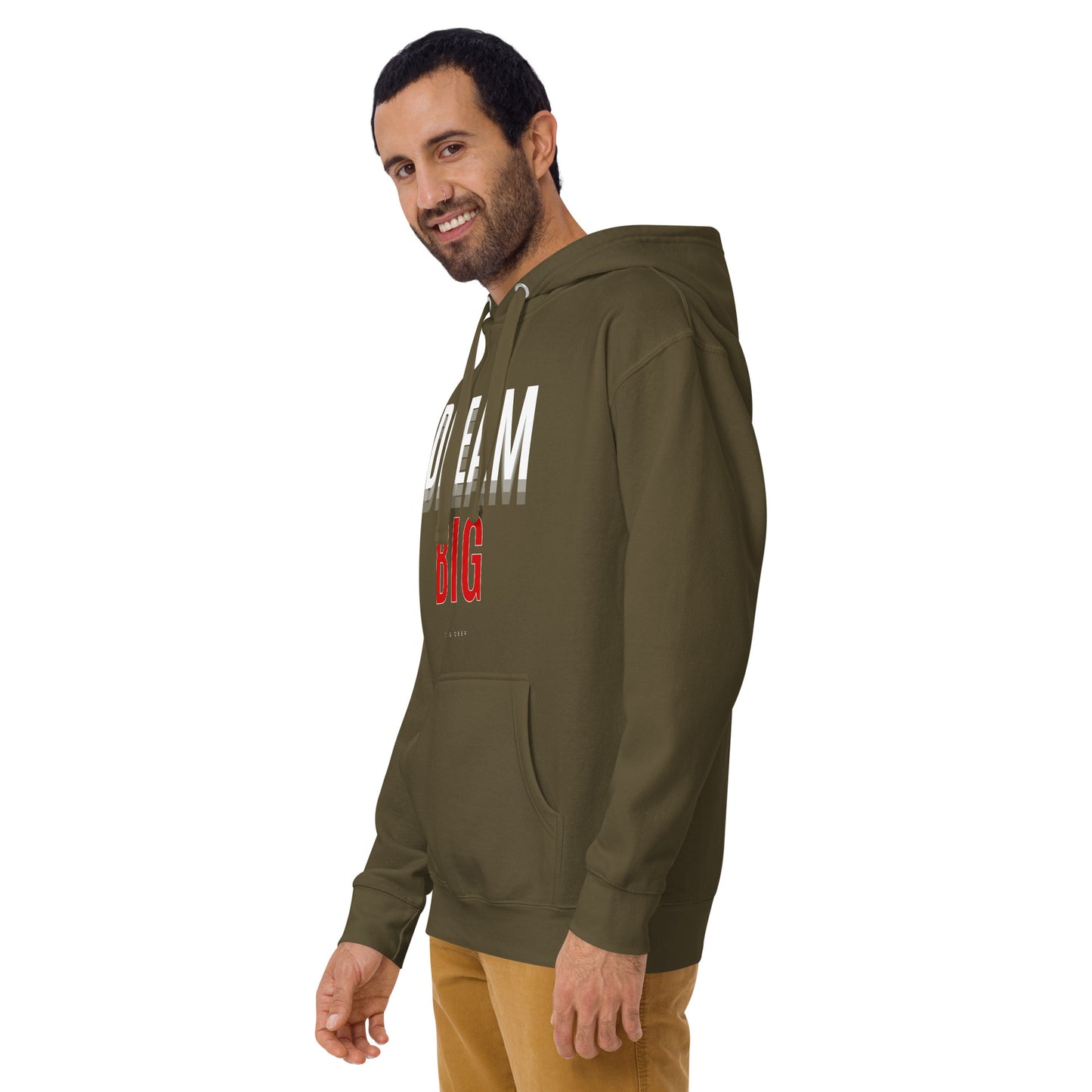 Skyline Dream Hoodie - Left Placement image 27: Team Royal version, size M with front view, left-side angle of the Dream Big range.