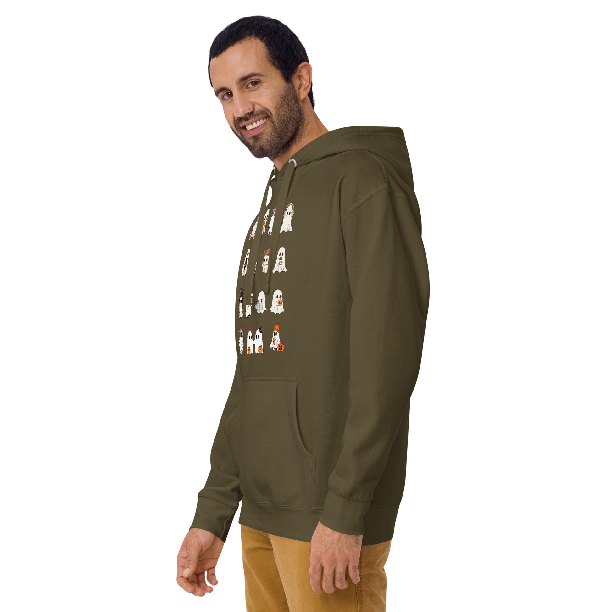 Image 31 of Team Royal Spectral Hoodie - Left Placement, size S, with Ghosts artwork visible in front view, left-side angle.