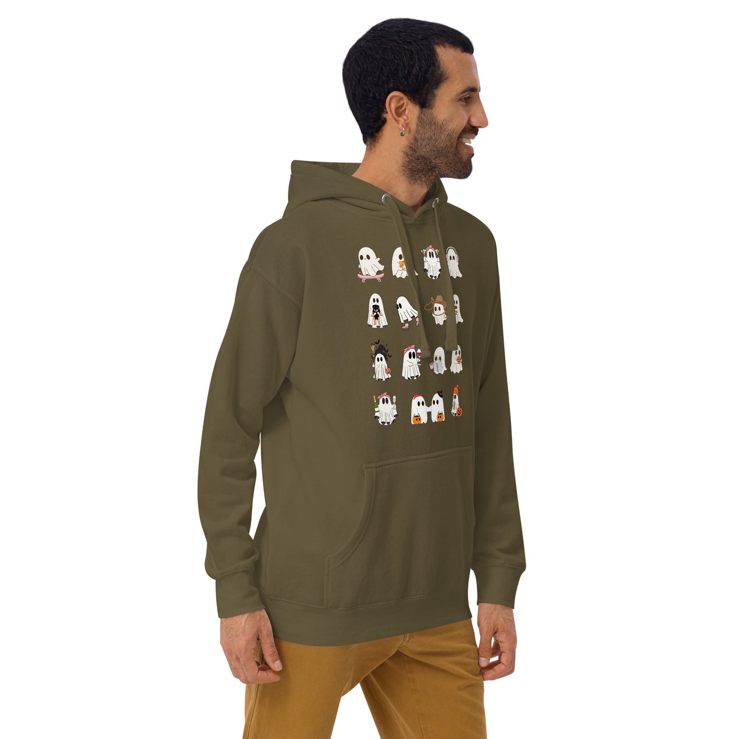 Spectral Hoodie - Left Placement product image 32 in Team Royal, size M, with front view, right-side angle and left placement.