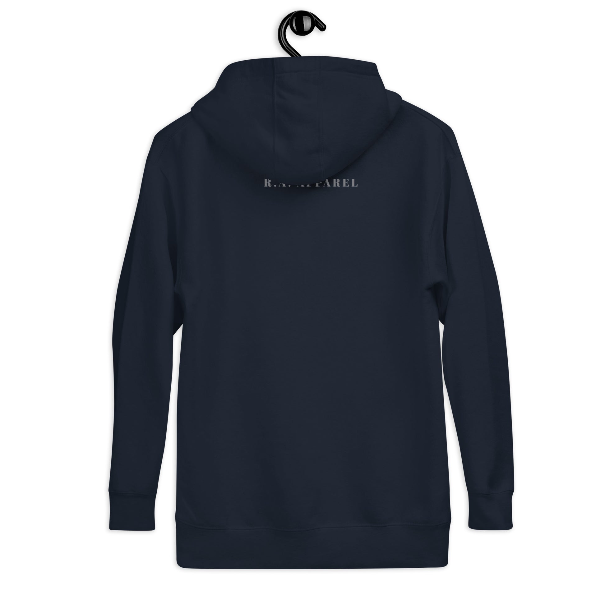 Sweet Minimal Hoodie - Left Placement image 12 in Navy Blazer, size 3XL, showing back view for the Simple and Sweet design.