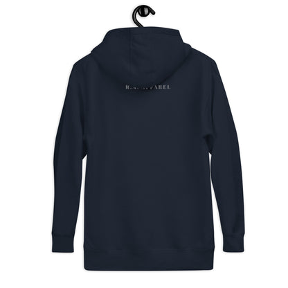 Sweet Minimal Hoodie - Left Placement image 12 in Navy Blazer, size 3XL, showing back view for the Simple and Sweet design.