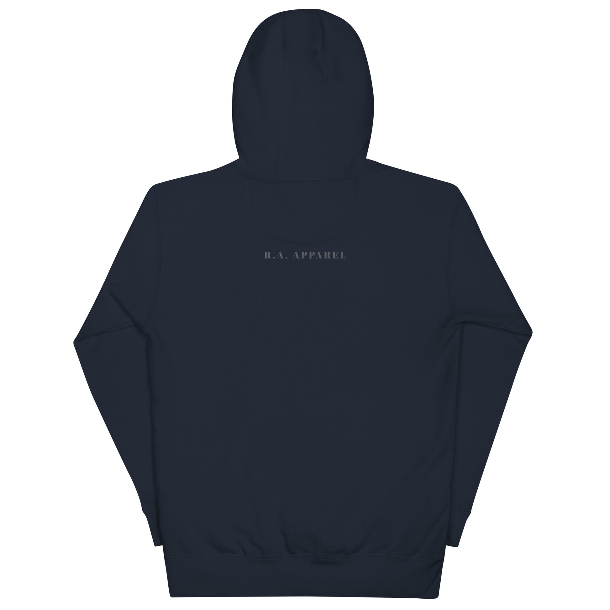 Astral Circle Hoodie - Left Placement image 10 in Navy Blazer, size XL, showing back view for the Zodiac design.