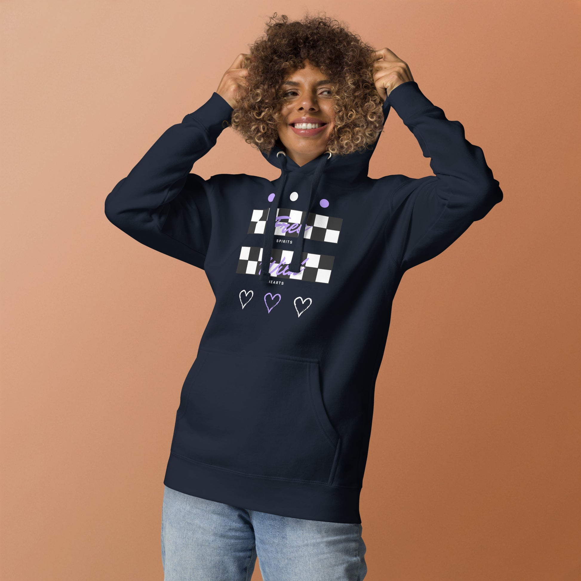 Freeborne Hoodie - Left Placement product image 15 in Charcoal Heather, size L, with front view and left placement.