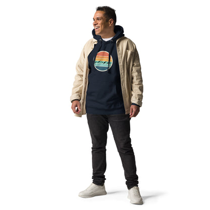 Summitline Hoodie - Left Placement by R.A. Apparel, image 11, front view, Navy Blazer, size 2XL, left placement.