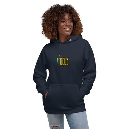 Focusline Hoodie - Left Placement by R.A. Apparel, image 11, front view, Navy Blazer, size 2XL, left placement.