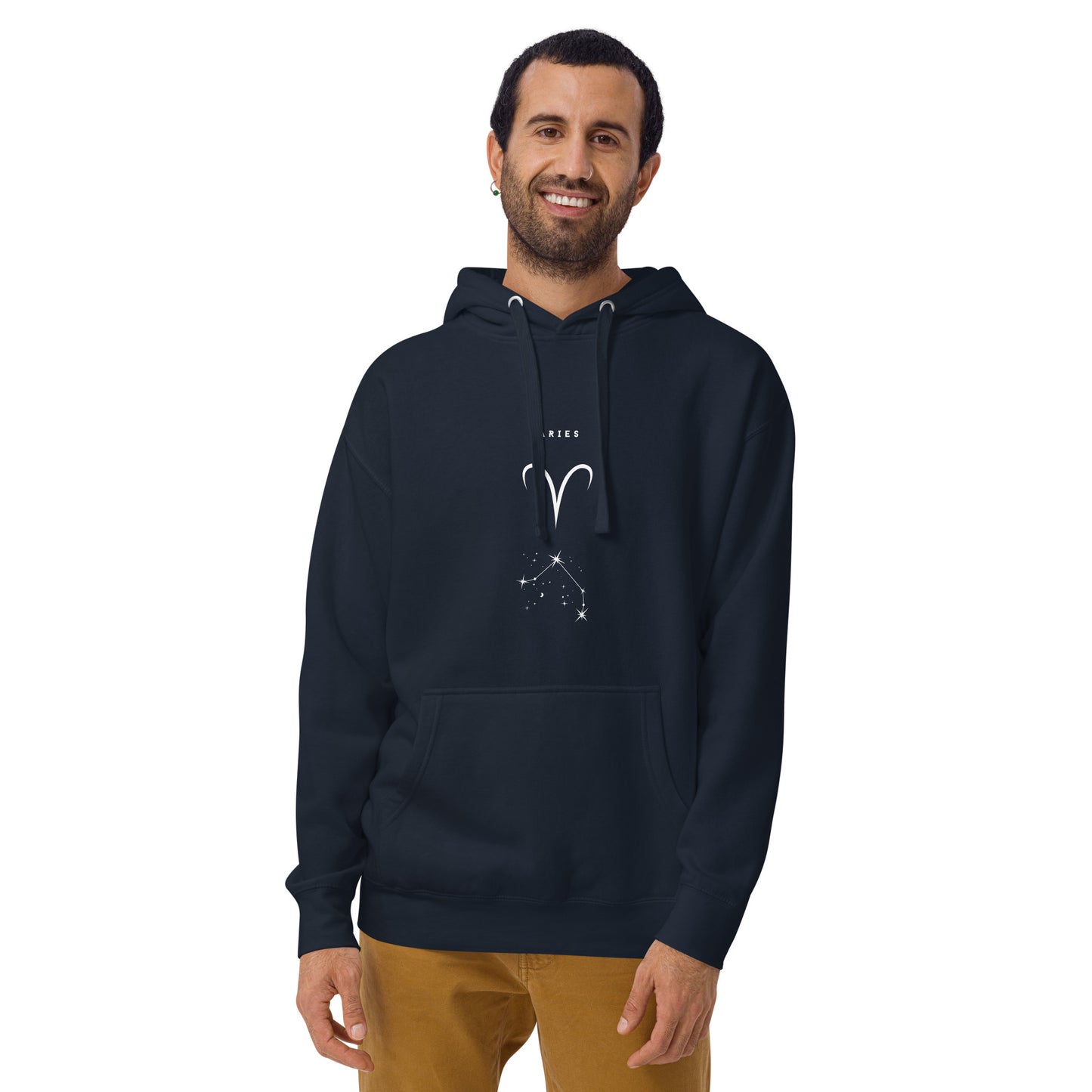 Marsborne Hoodie - Left Placement image 16 in Maroon, size XL, showing front view for the Aries design.