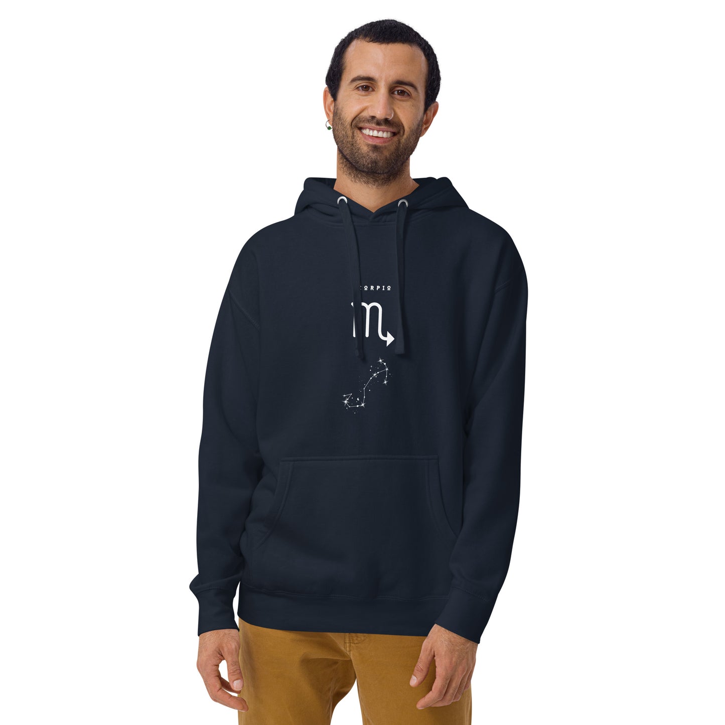 Sabletide Hoodie - Left Placement by R.A. Apparel, image 5, front view, Black, size 2XL, left placement.