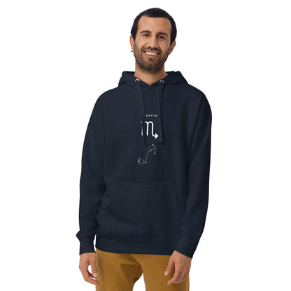 Sabletide Hoodie - Left Placement by R.A. Apparel, image 5, front view, Black, size 2XL, left placement.