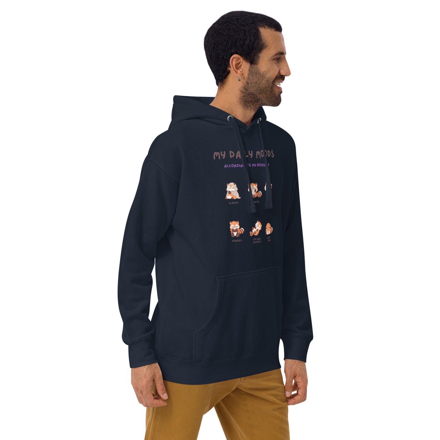 Mood Diary Hoodie - Left Placement product image 24 in Team Royal, size XL, with front view, right-side angle and left placement.