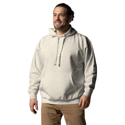 Balance Court Hoodie - Left Placement by R.A. Apparel, image 65, front view, left-side angle, Carbon Grey, size S, left placement.