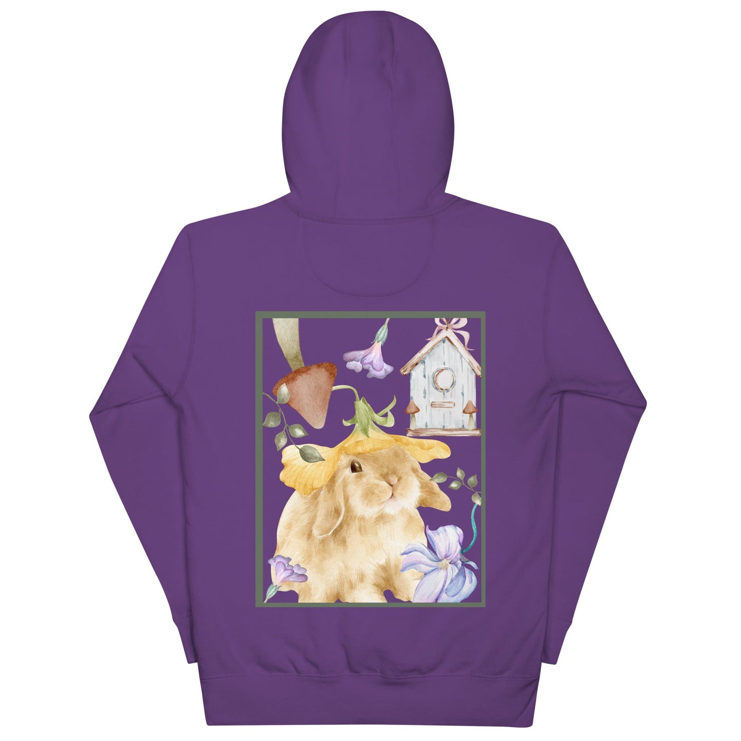 Meadow Club Hoodie - Left Placement 126 product image 7 in Navy Blazer, size S, with back view and left placement.