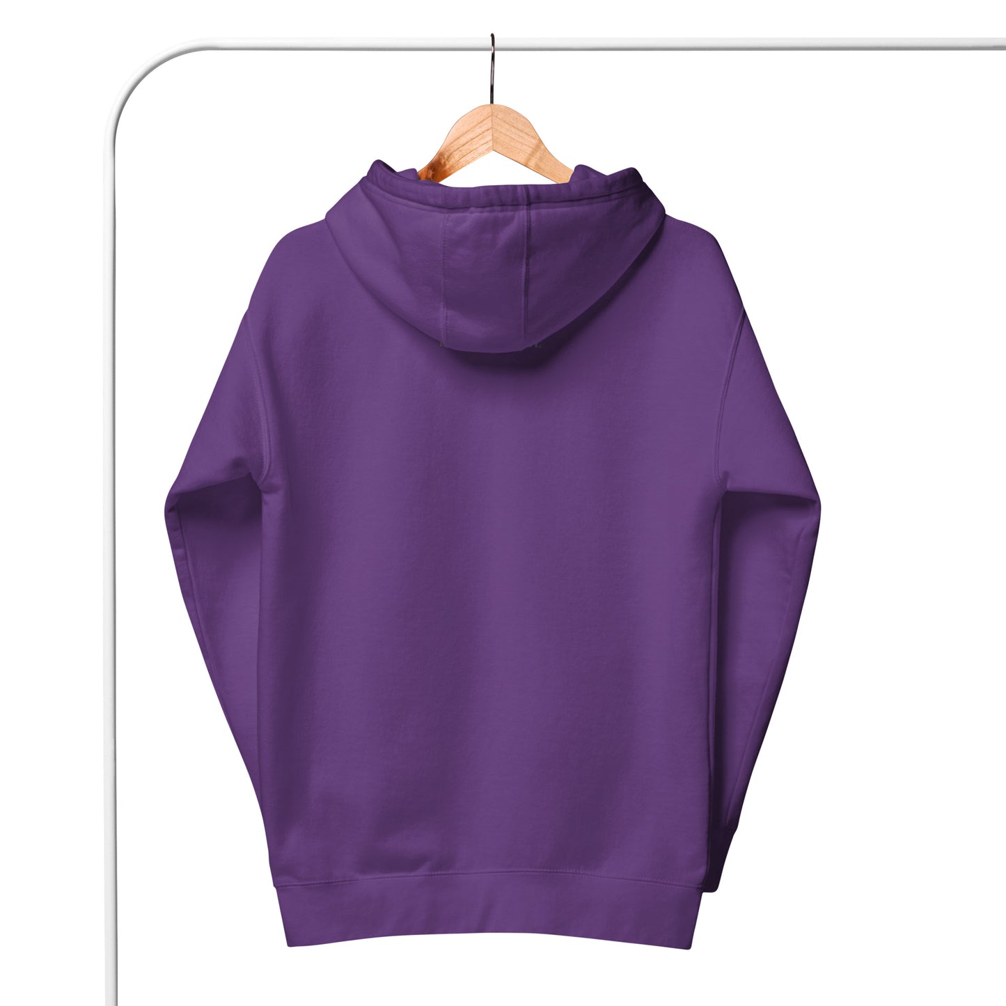 Retry Hoodie - Left Placement image 18: Maroon version, size 3XL with back view of the Try Again range.