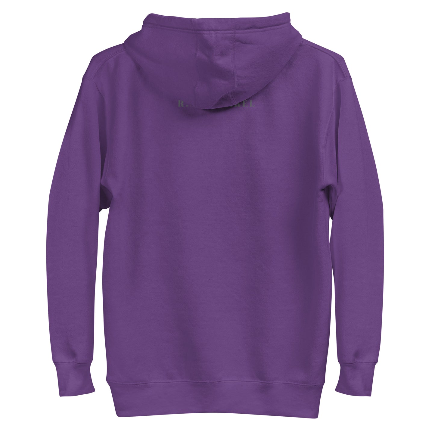 Social Static Hoodie - Left Placement product image 16 in Charcoal Heather, size XL, with back view and left placement.