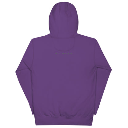 Astral Circle Hoodie - Left Placement product image 18 in Maroon, size 3XL, with back view and left placement.