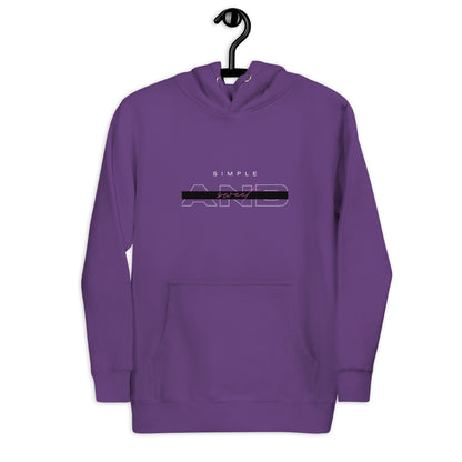 Sweet Minimal Hoodie - Left Placement image 22: Vintage Black version, size XL with front view of the Simple and Sweet range.