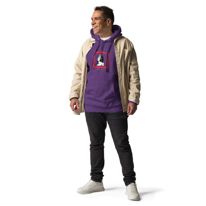 Saiko Hoodie - Left Placement image 19 in Charcoal Heather, size S, showing front view for the Saiko design.