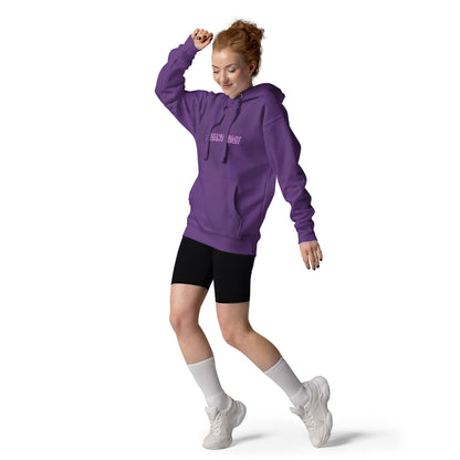 Noir Edge Hoodie - Left Placement by R.A. Apparel, image 19, front view, Charcoal Heather, size S, left placement.