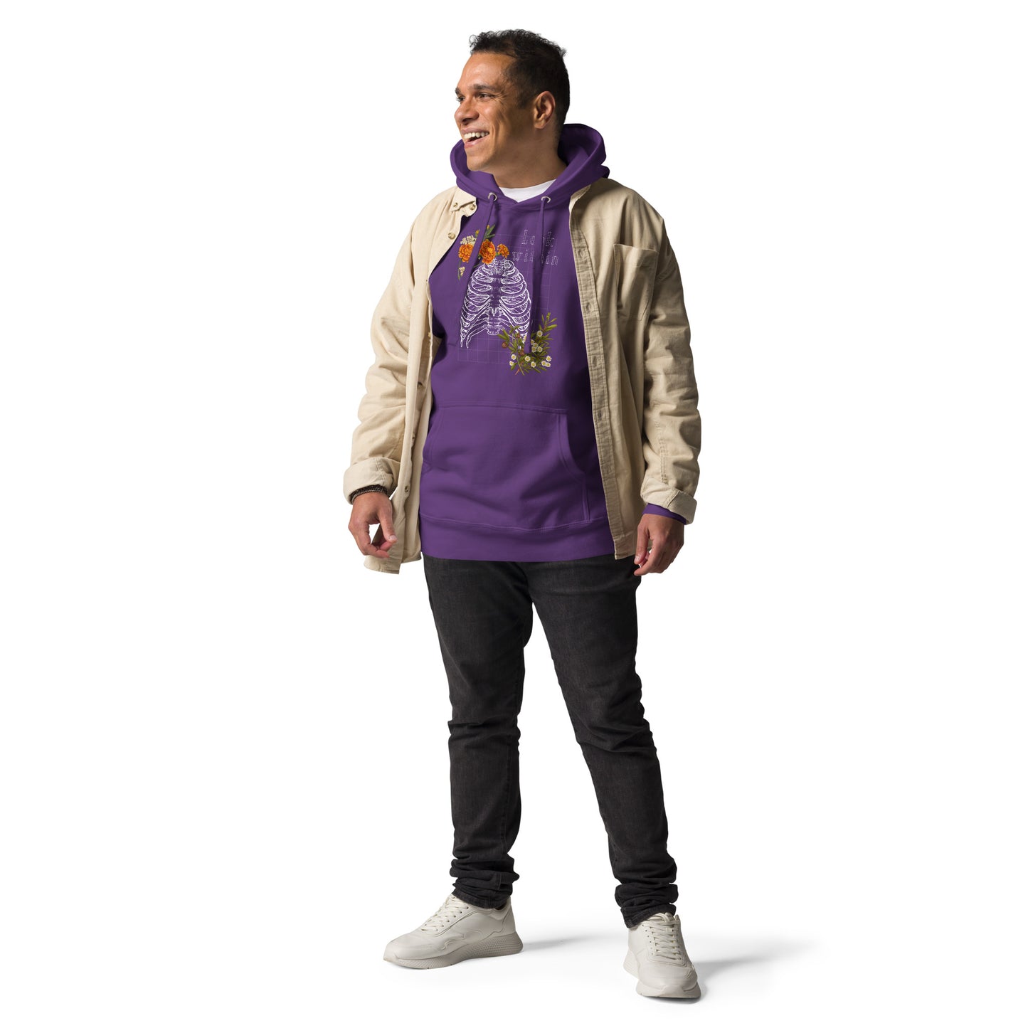 Innerline Hoodie - Left Placement product image 15 in Maroon, size L, with front view and left placement.