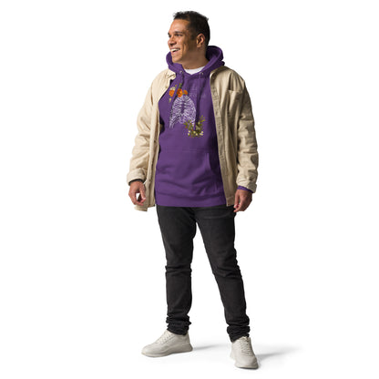 Innerline Hoodie - Left Placement product image 15 in Maroon, size L, with front view and left placement.