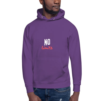 Limitless Hoodie - Left Placement product image 15 in Charcoal Heather, size L, with front view and left placement.